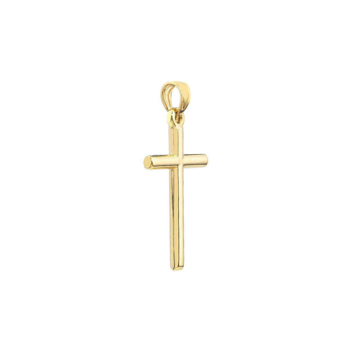 14K Yellow Gold Small Polished Cross Pendant Birmingham Jewelry Pendant Birmingham Jewelry