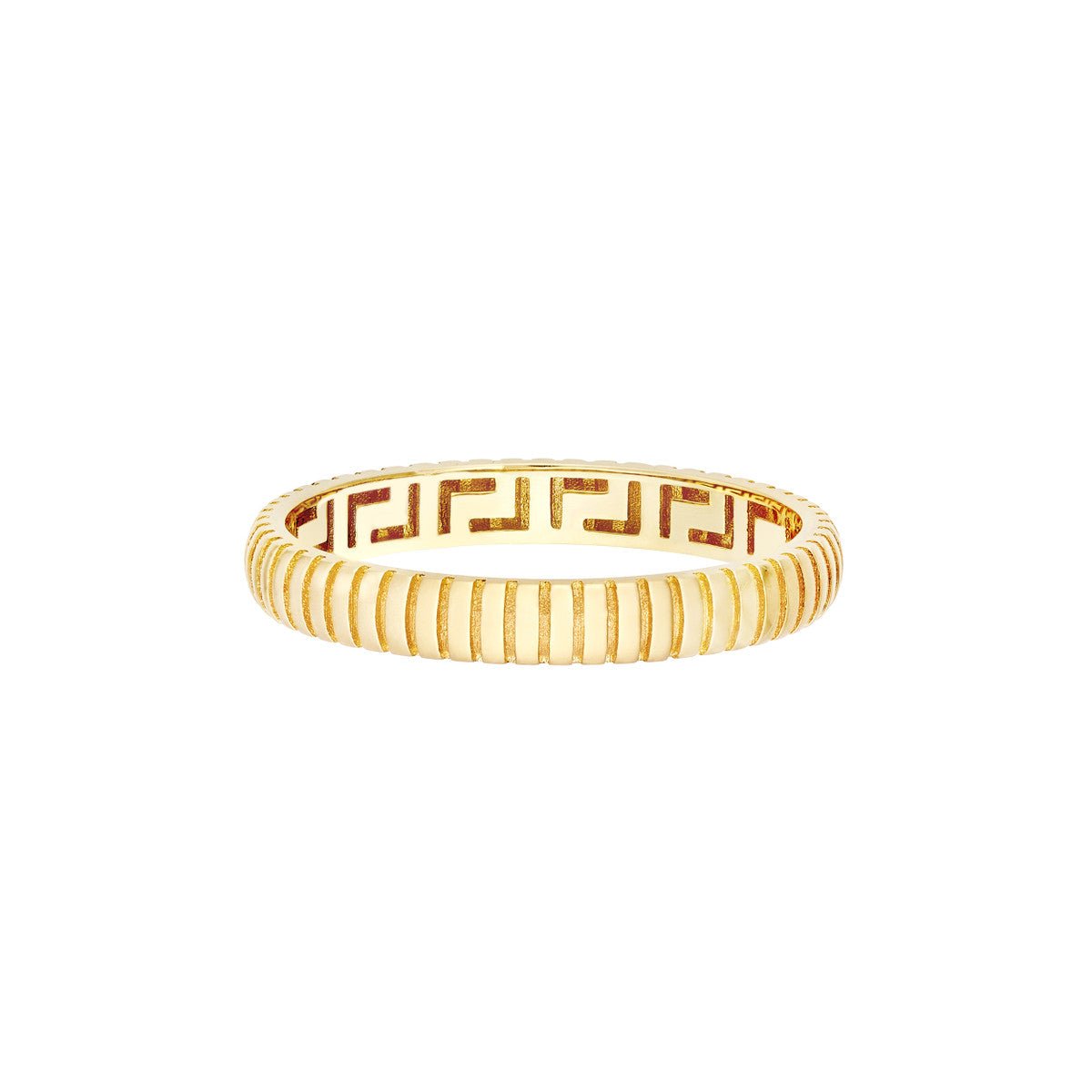 Birmingham Jewelry - 14K Yellow Gold Snake D/C Pattern Band - Birmingham Jewelry