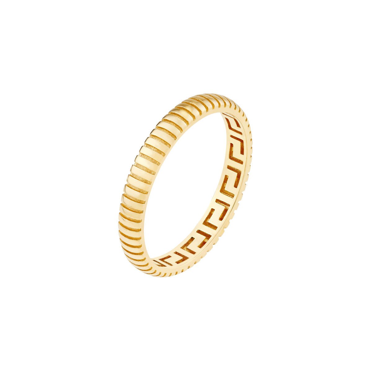 Birmingham Jewelry - 14K Yellow Gold Snake D/C Pattern Band - Birmingham Jewelry