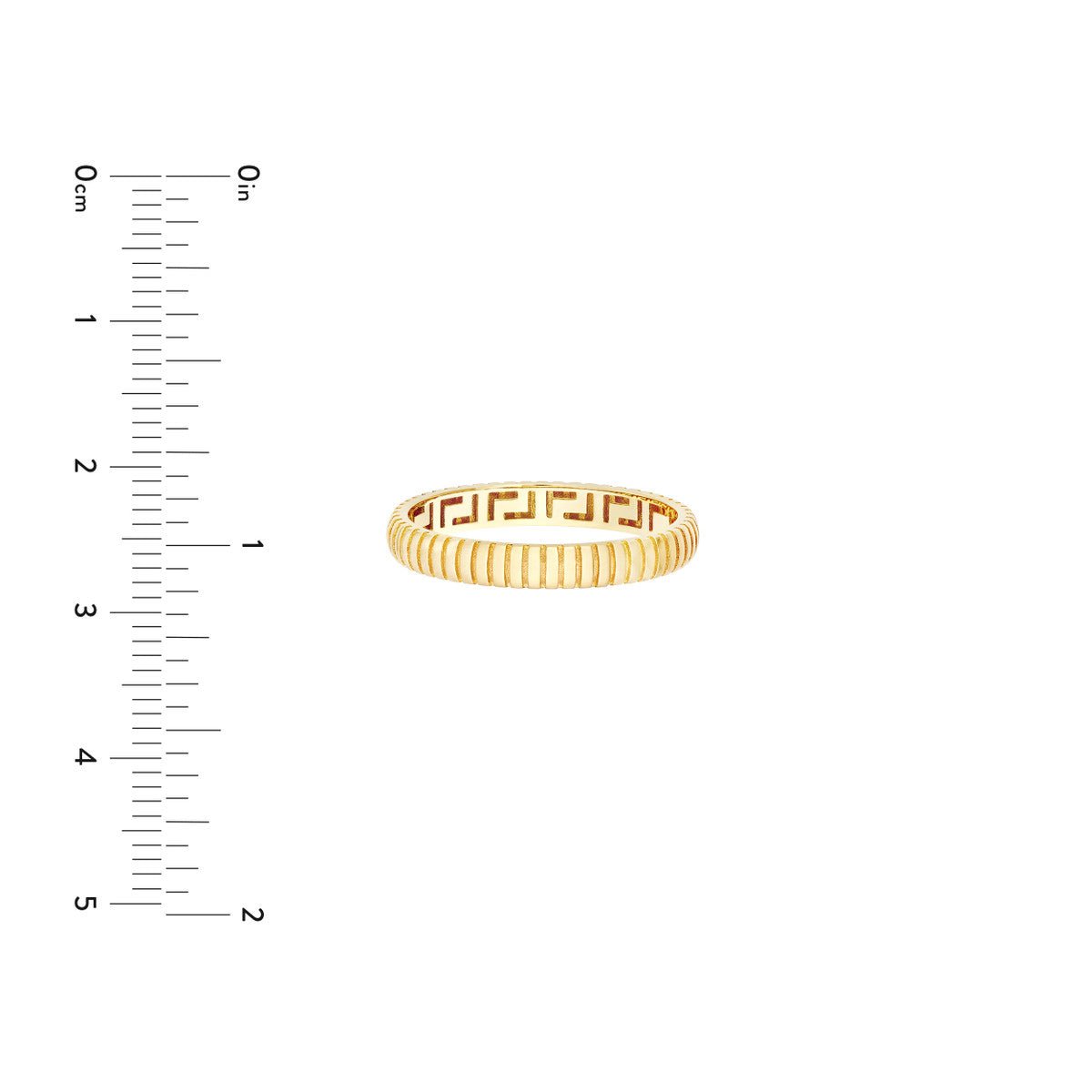 Birmingham Jewelry - 14K Yellow Gold Snake D/C Pattern Band - Birmingham Jewelry