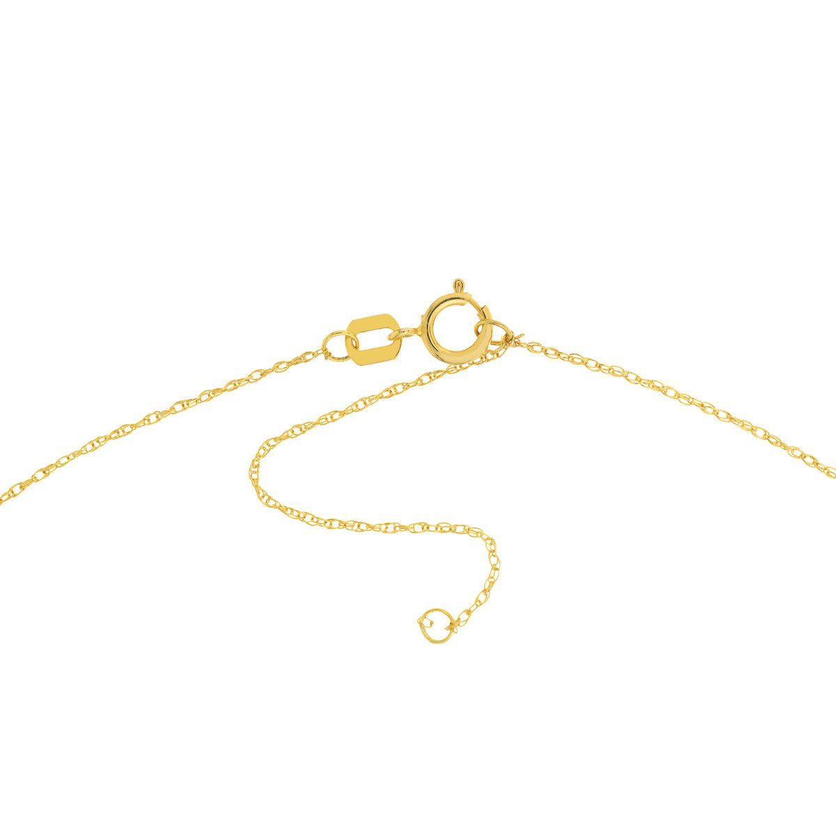 Birmingham Jewelry - 14K Yellow Gold So You Cutout Cherry Mini Disk Adj Necklace - Birmingham Jewelry