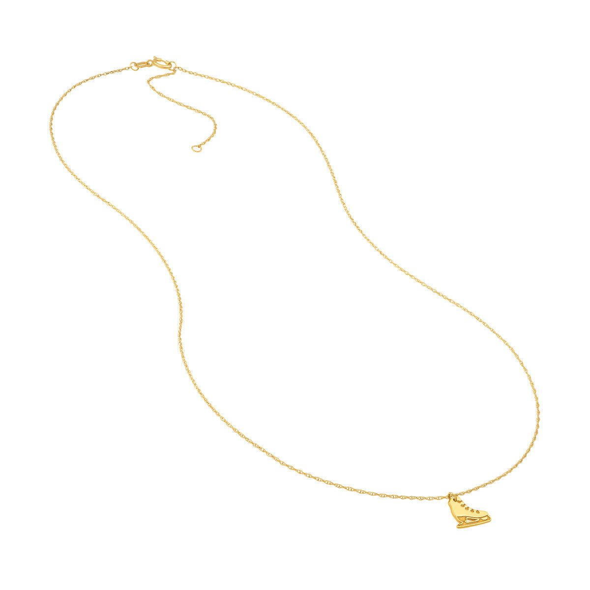 Birmingham Jewelry - 14K Yellow Gold So You Ice Skate Necklace - Birmingham Jewelry