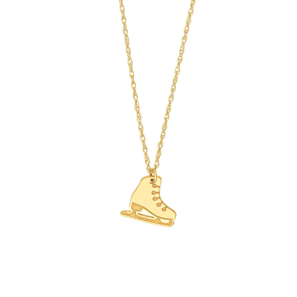 Birmingham Jewelry - 14K Yellow Gold So You Ice Skate Necklace - Birmingham Jewelry
