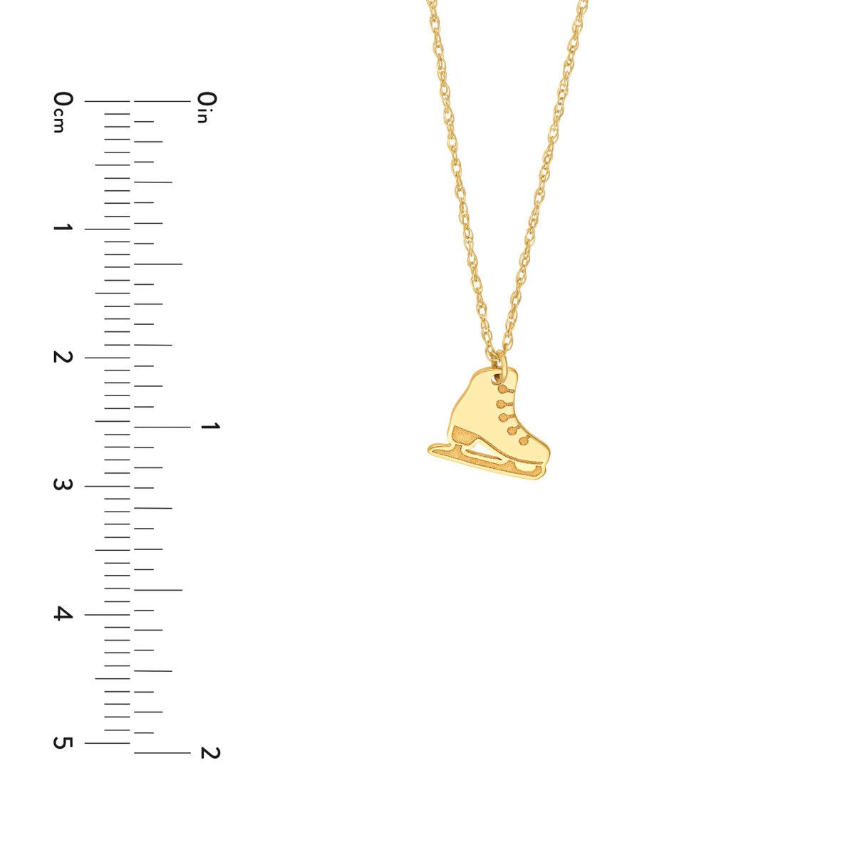 Birmingham Jewelry - 14K Yellow Gold So You Ice Skate Necklace - Birmingham Jewelry