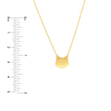 Birmingham Jewelry - 14K Yellow Gold So You Mini Cat's Head Adjustable Necklace - Birmingham Jewelry