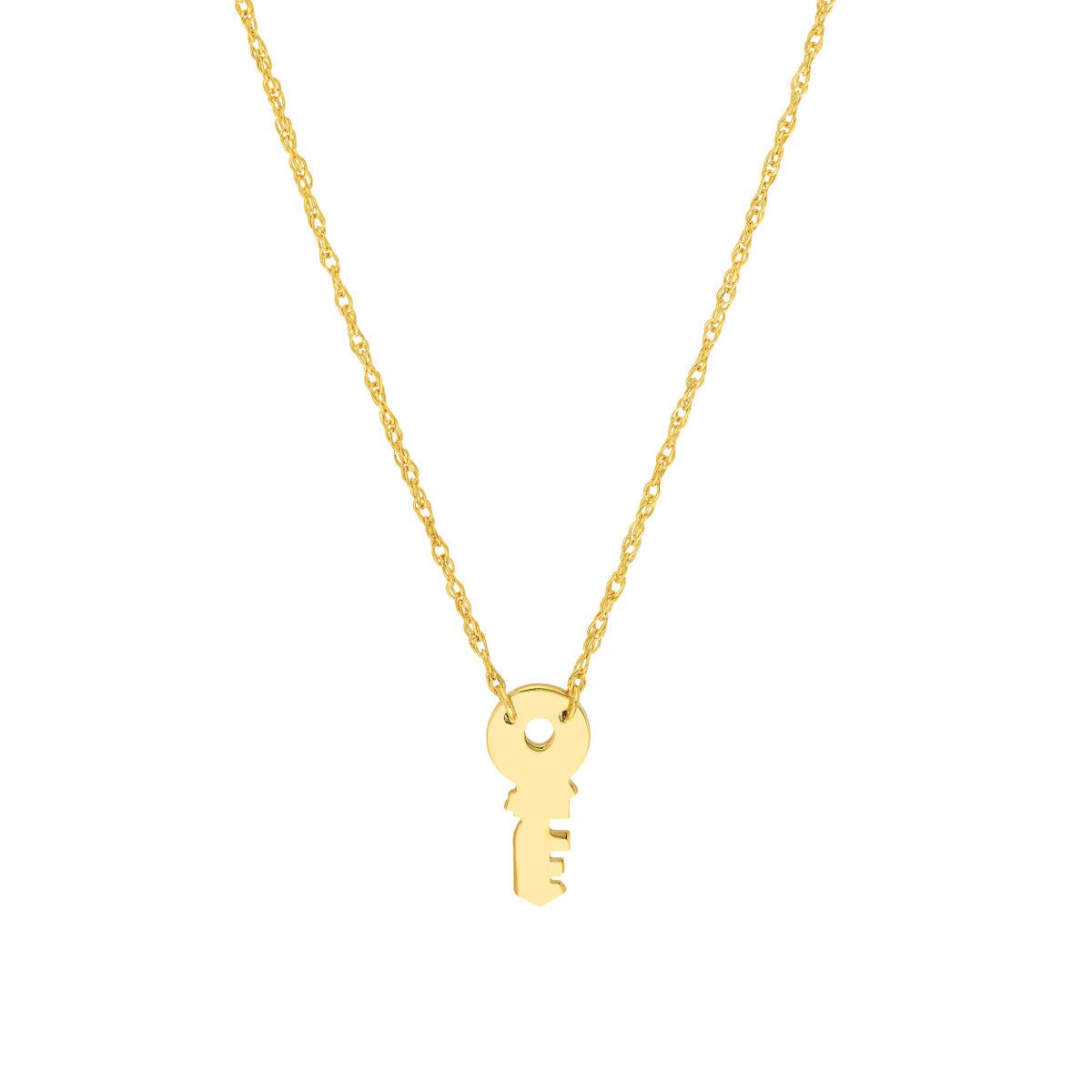 Birmingham Jewelry - 14K Yellow Gold So You Mini Key Adjustable Necklace - Birmingham Jewelry