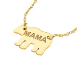 Birmingham Jewelry - 14K Yellow Gold So You Mini Mama Bear Adjustable Necklace - Birmingham Jewelry