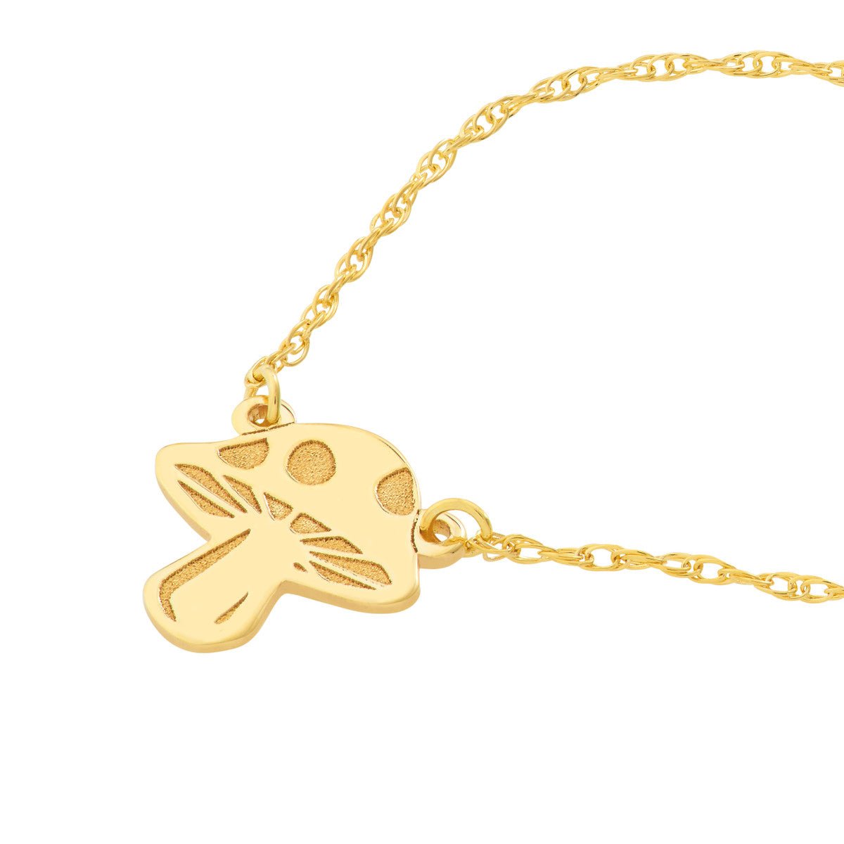 Birmingham Jewelry - 14K Yellow Gold So You Mushroom Necklace - Birmingham Jewelry