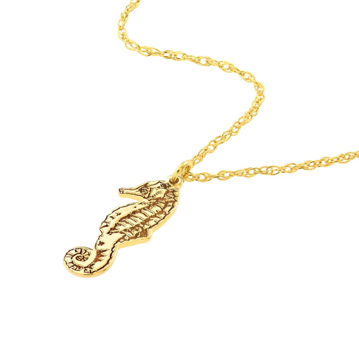 14K Yellow Gold So You Seahorse Necklace Birmingham Jewelry Necklace Birmingham Jewelry