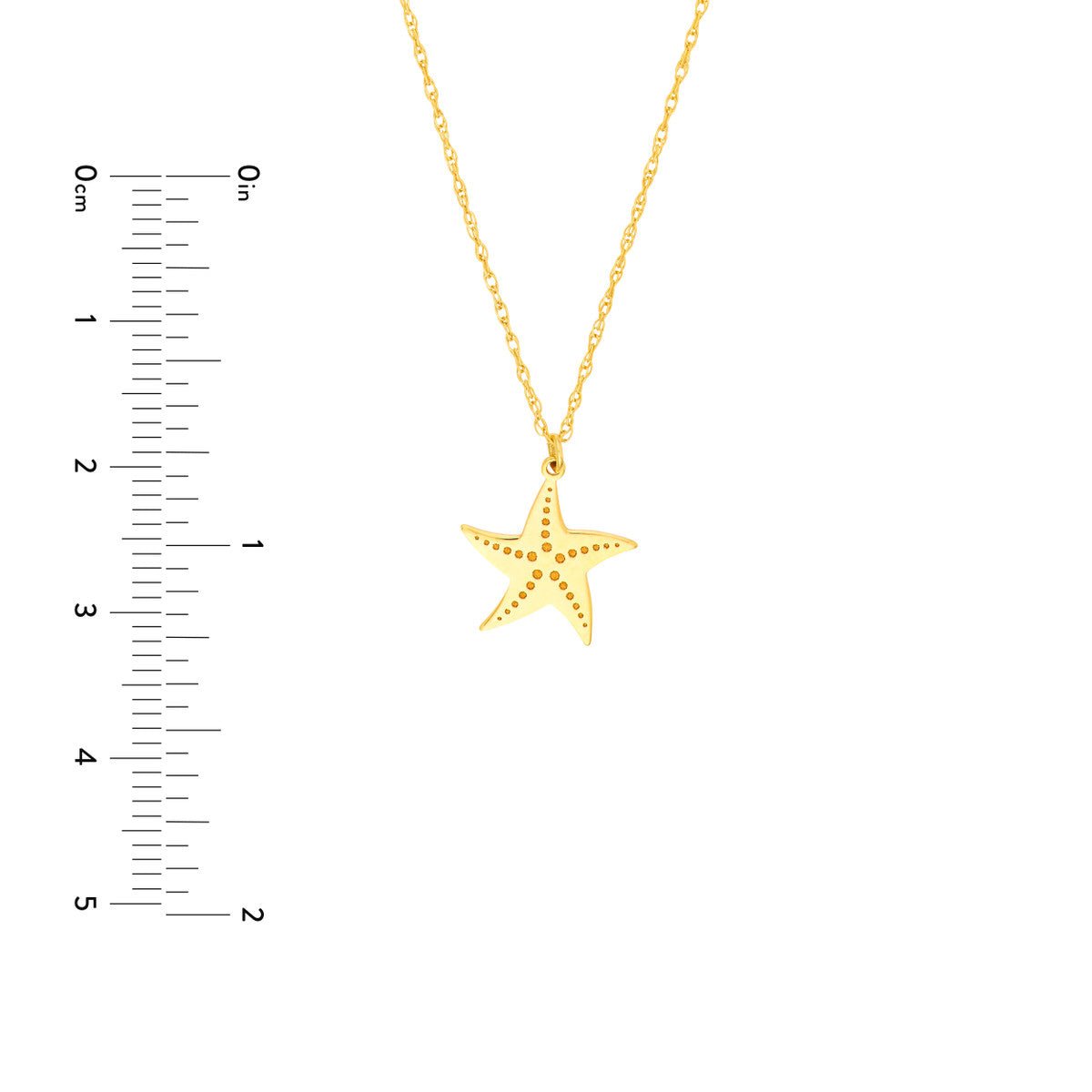 14K Yellow Gold So You Starfish Necklace Birmingham Jewelry Necklace Birmingham Jewelry