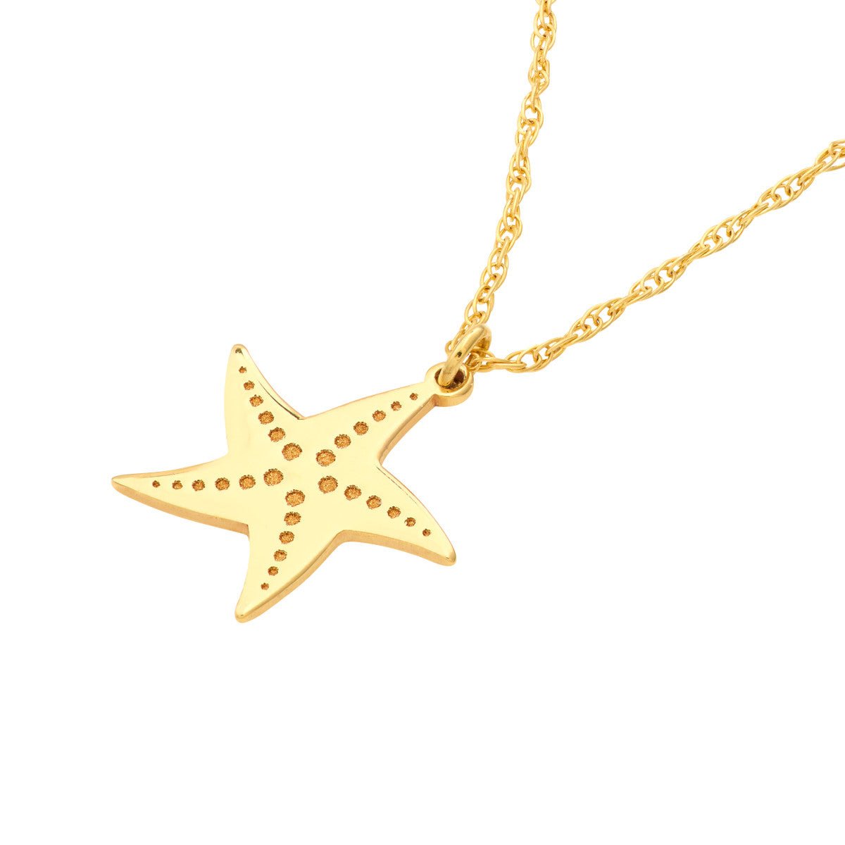 14K Yellow Gold So You Starfish Necklace Birmingham Jewelry Necklace Birmingham Jewelry
