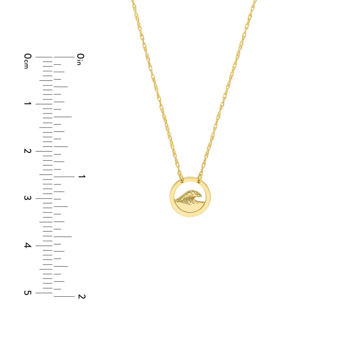 14K Yellow Gold So You Wave Open Circle Necklace Birmingham Jewelry Necklace Birmingham Jewelry