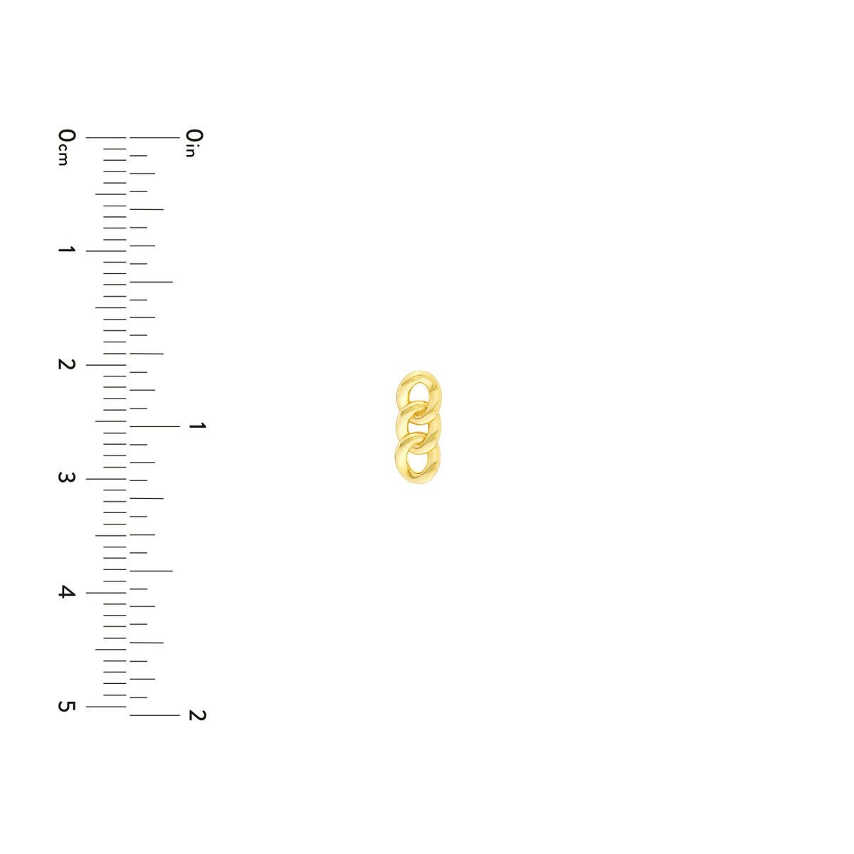Birmingham Jewelry - 14K Yellow Gold Triple Link Earrings - Birmingham Jewelry