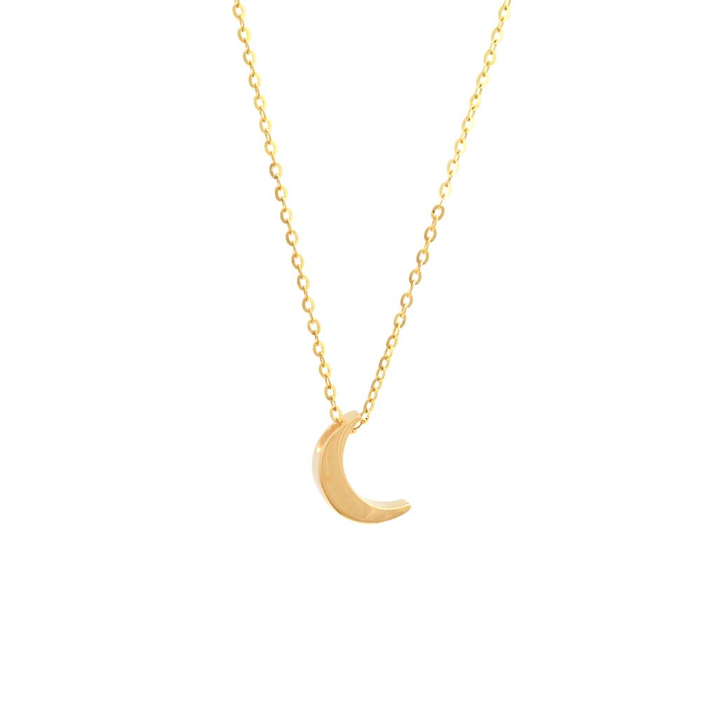 14K Yellow Moon Gold Necklace Birmingham Jewelry Necklace Birmingham Jewelry