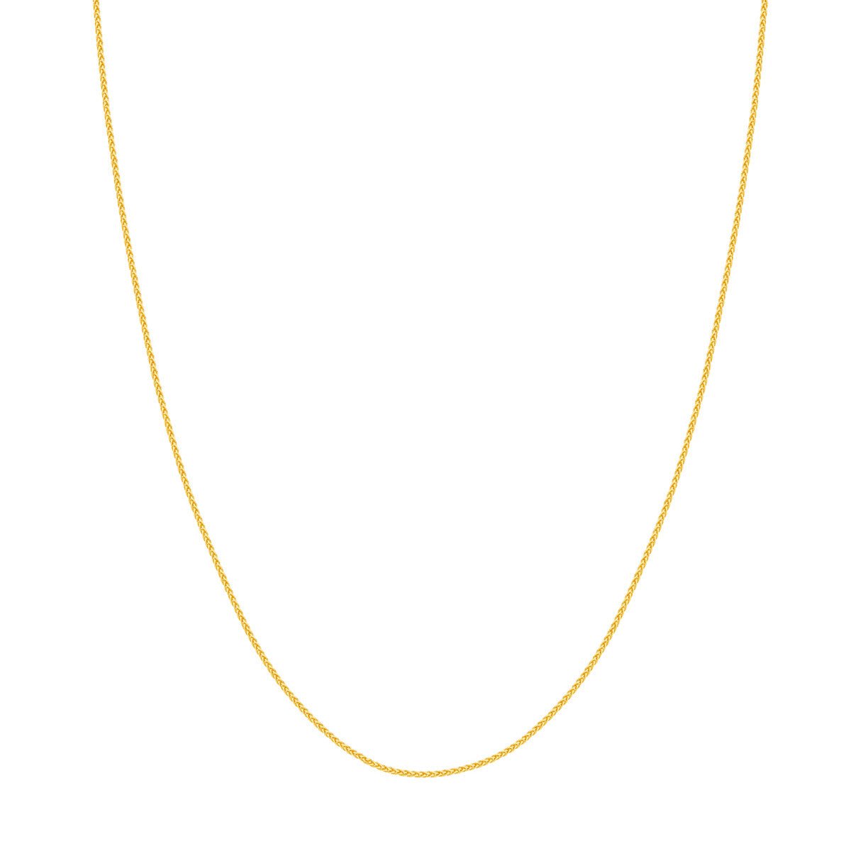 18k Gold 1.05mm Wheat Chain with Lobster Lock Birmingham Jewelry Chain Birmingham Jewelry