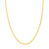 18K Yellow Gold 3mm Franco Chain with Lobster Lock Birmingham Jewelry Chain Birmingham Jewelry 