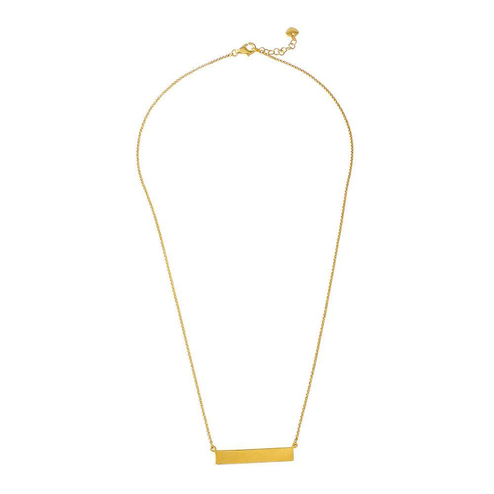 Bar Necklace (Gold Plated) Birmingham Jewelry Silver Necklace Birmingham Jewelry Bar Necklace (Gold Plated) sterling silver trendy jewelry