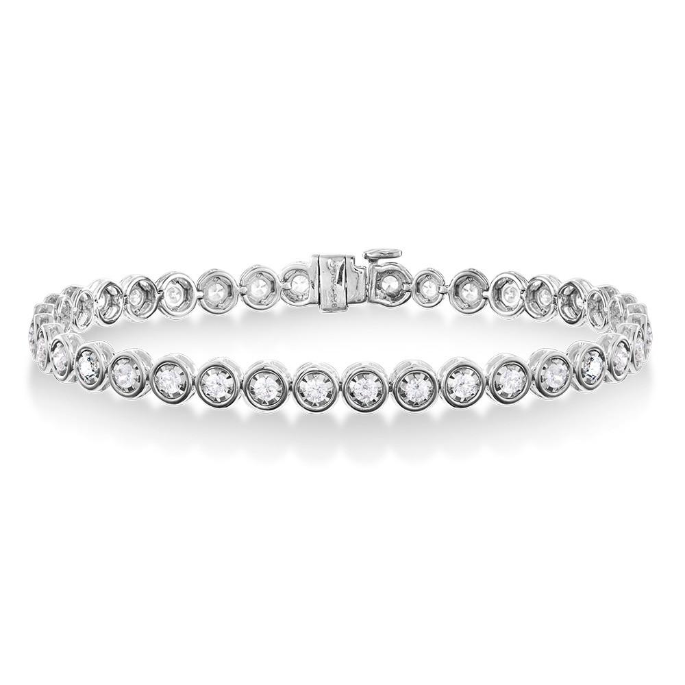 BEZEL-SET DIAMOND TENNIS BRACELET Birmingham Jewelry Bracelet Birmingham Jewelry