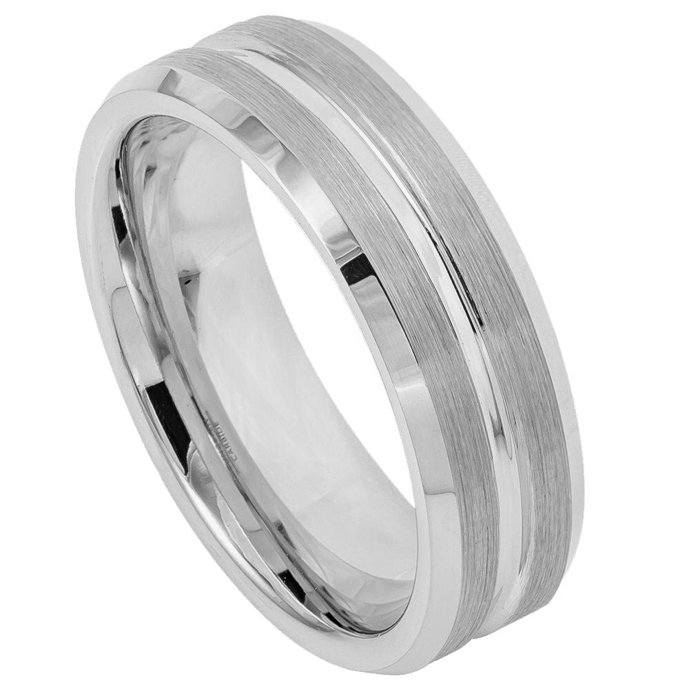 BJ046 Birmingham Jewelry Men's Band Birmingham Jewelry BJ046TR tungsten carbide ring, comfort fit band, wedding ring