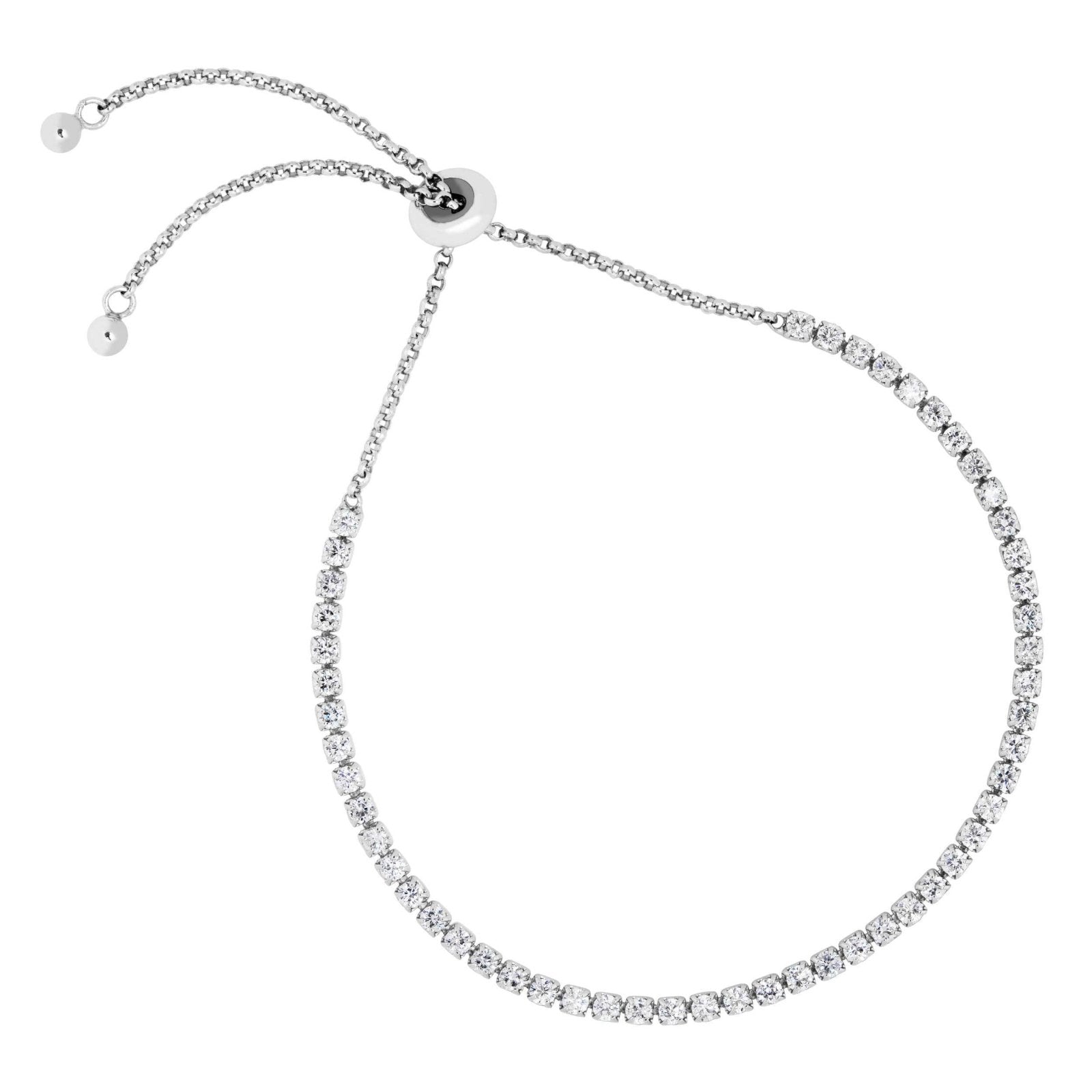 CZ Bracelet - BJSESB1119WCZ Birmingham Jewelry Silver Bracelet Birmingham Jewelry
