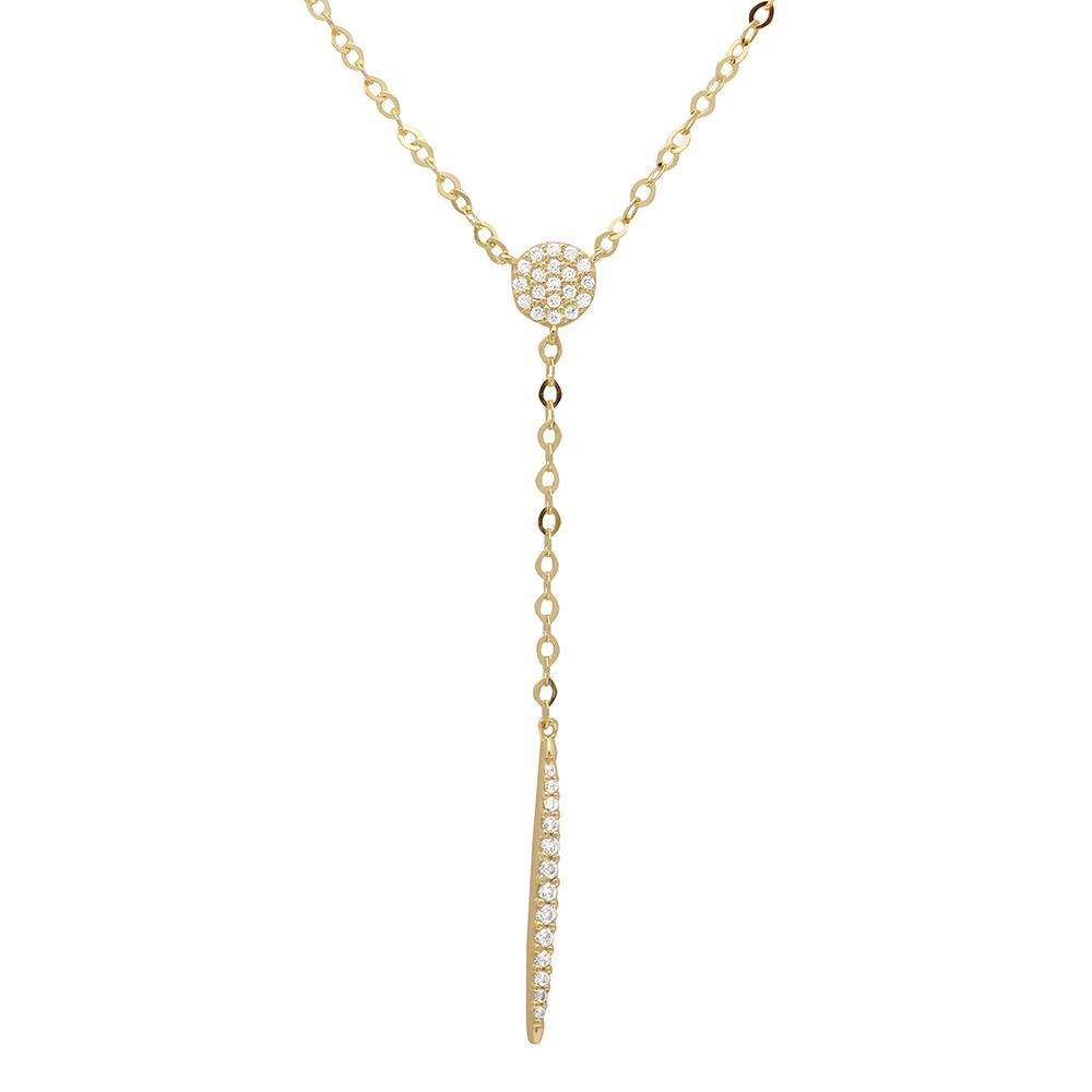 CZ Drop Bar Necklace Birmingham Jewelry Silver Necklace Birmingham Jewelry