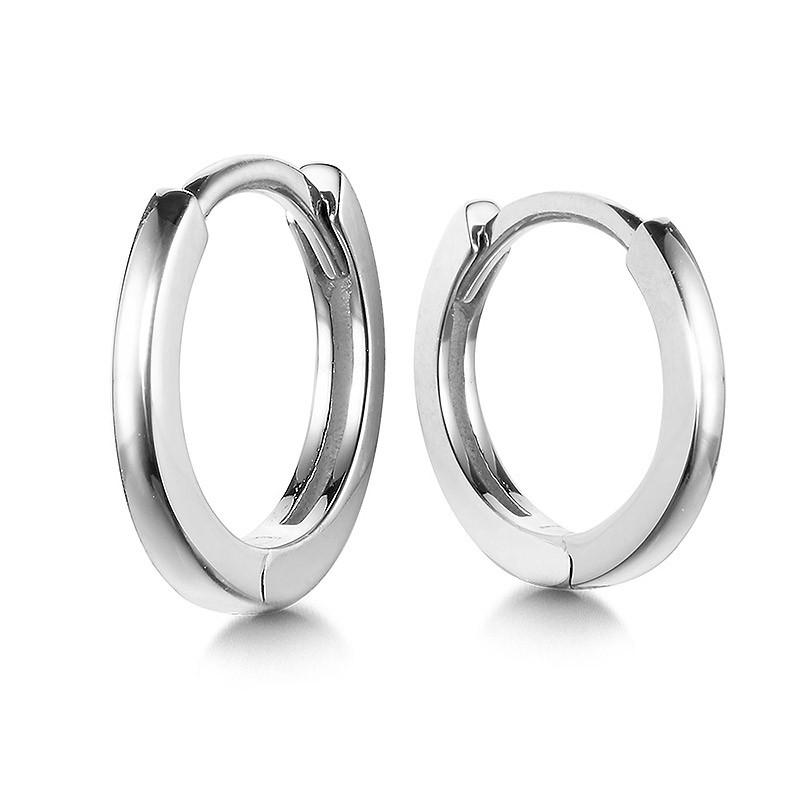 GOLD ROUND HUGGIE HOOP EARRINGS Birmingham Jewelry Earrings Birmingham Jewelry