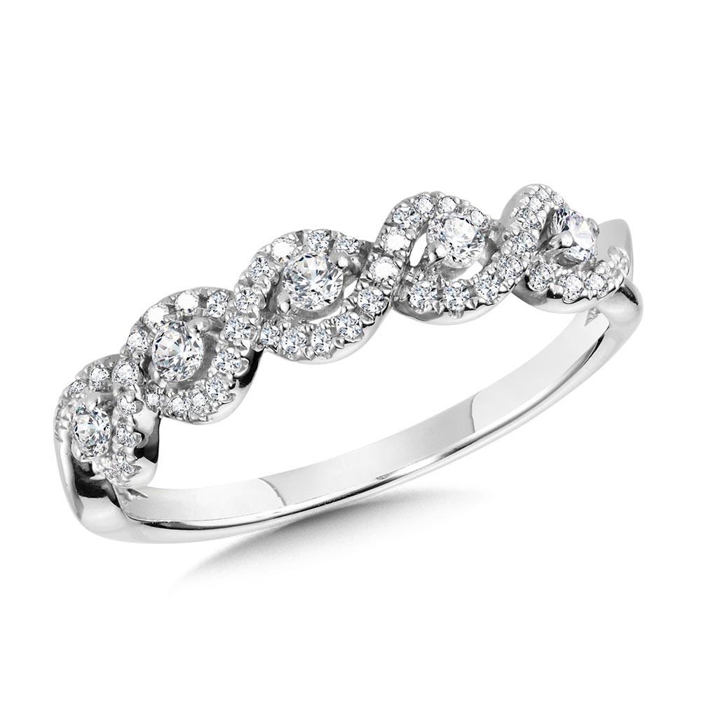 GRATITUDE DIAMOND SPIRAL BAND Birmingham Jewelry Anniversary Band Birmingham Jewelry