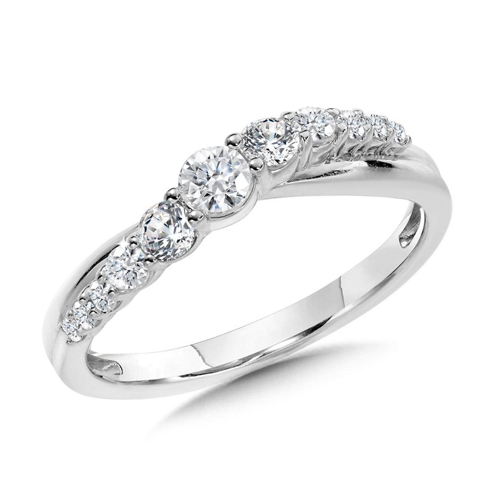LOVE MOMENTS GRADUATING DIAMOND CRISSCROSS BAND Birmingham Jewelry Anniversary Band Birmingham Jewelry