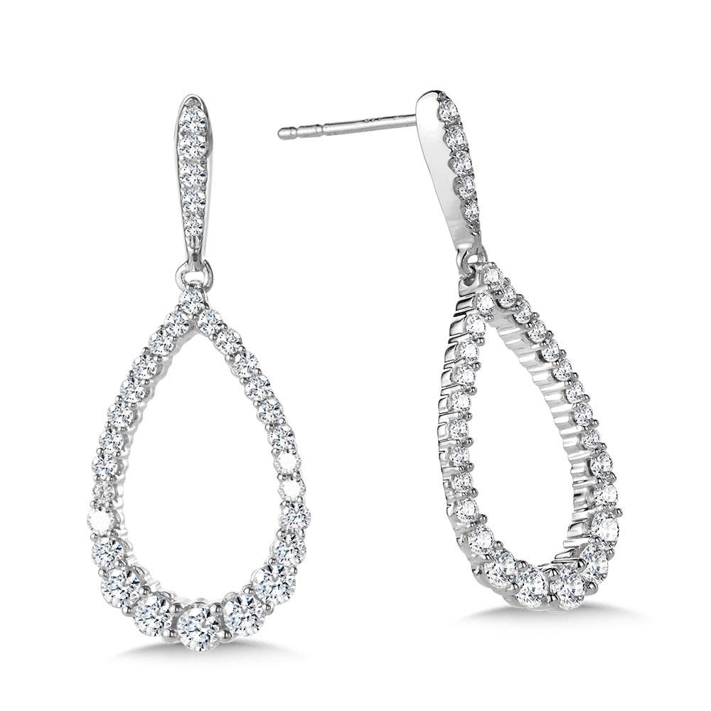 LOVE MOMENTS GRADUATING DIAMOND TEARDROP EARRINGS Birmingham Jewelry Earrings Birmingham Jewelry