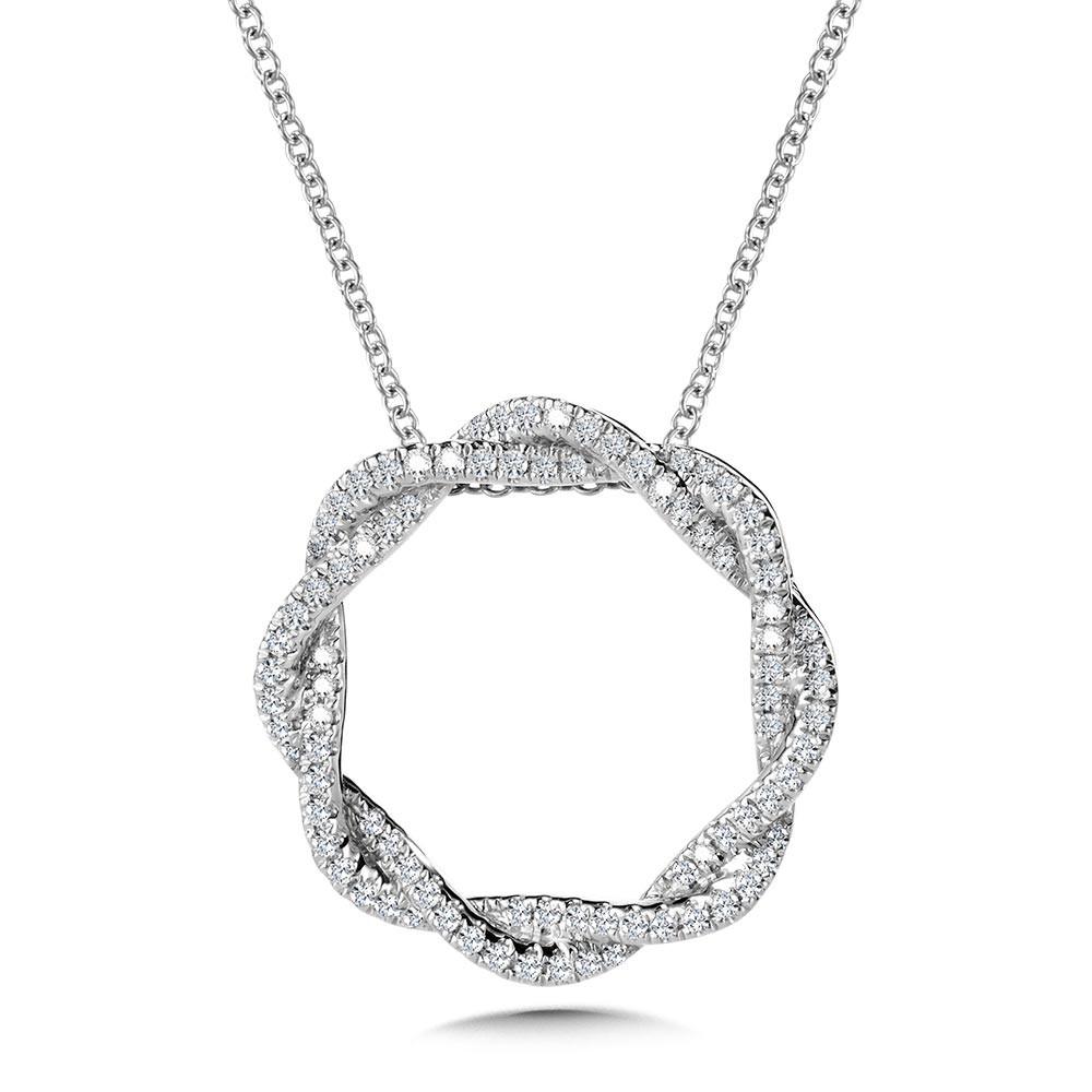 ROUND SPIRAL DIAMOND GRATITUDE PENDANT Birmingham Jewelry Pendant Birmingham Jewelry