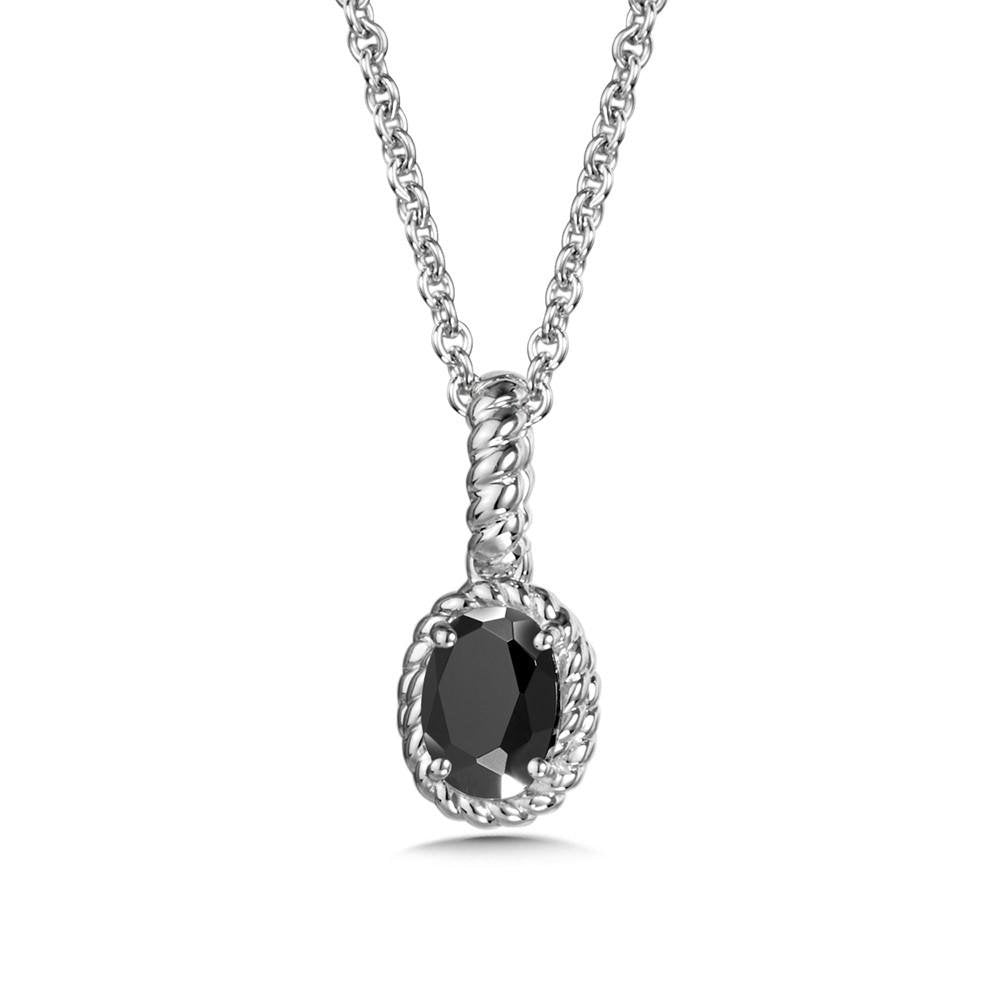 STERLING SILVER ONYX PENDANT Birmingham Jewelry Pendant Birmingham Jewelry