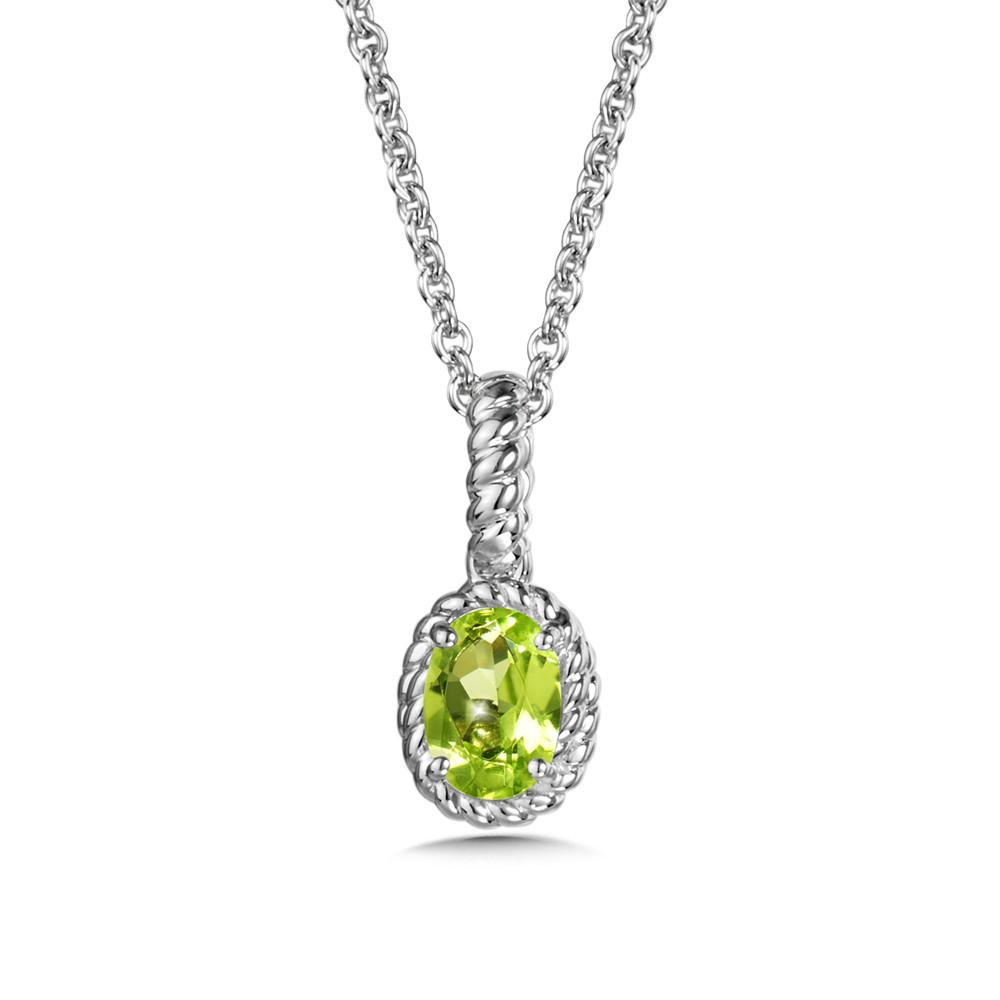 STERLING SILVER PERIDOT PENDANT Birmingham Jewelry Pendant Birmingham Jewelry