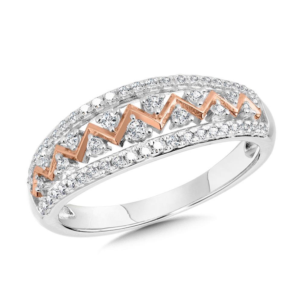 TWO TONE CHEVRON DIAMOND BAND Birmingham Jewelry Anniversary Band Birmingham Jewelry