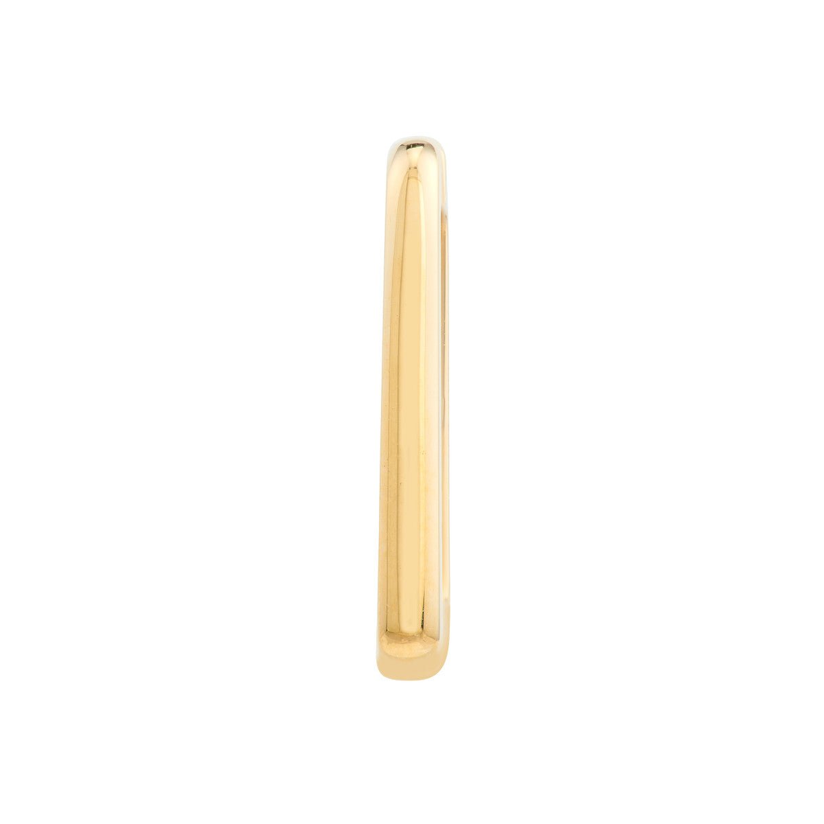 Birmingham Jewelry - Yellow Gold Square Frame Paper Clip Earrings - Birmingham Jewelry