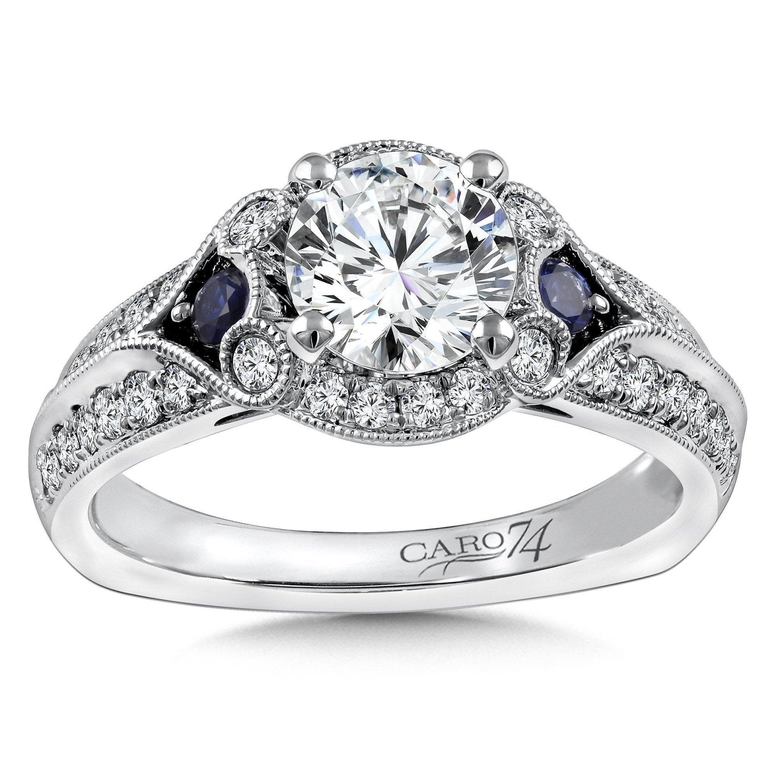 Caro74 - CR792W-BSA Caro74 Engagement Ring Birmingham Jewelry Caro74 - CR792W-BSA Engagement Ring
