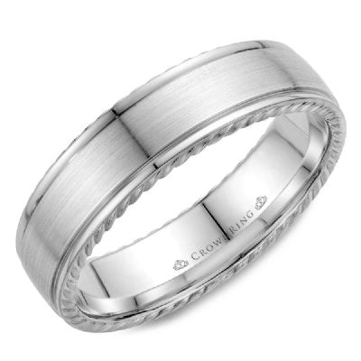 CrownRing WB-005R6 CrownRing Men's Band Birmingham Jewelry