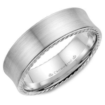 CrownRing WB-008R7 CrownRing Men's Band Birmingham Jewelry