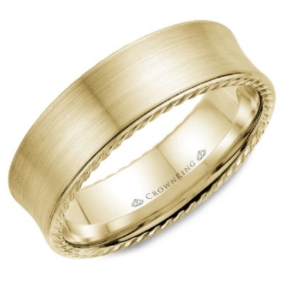 CrownRing WB-008R7 CrownRing Men's Band Birmingham Jewelry