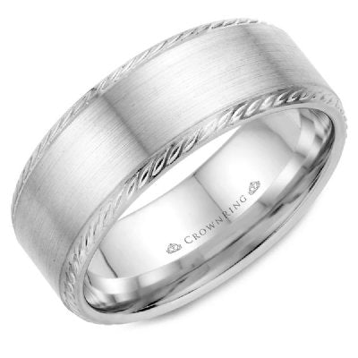 CrownRing WB-011R8 CrownRing Men's Band Birmingham Jewelry