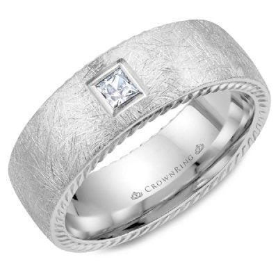 CrownRing WB-013RD CrownRing Men's Band Birmingham Jewelry