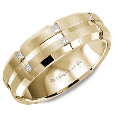 CrownRing WB-7093 CrownRing Men's Band Birmingham Jewelry