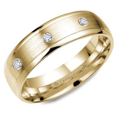 CrownRing WB-7096 CrownRing Men's Band Birmingham Jewelry