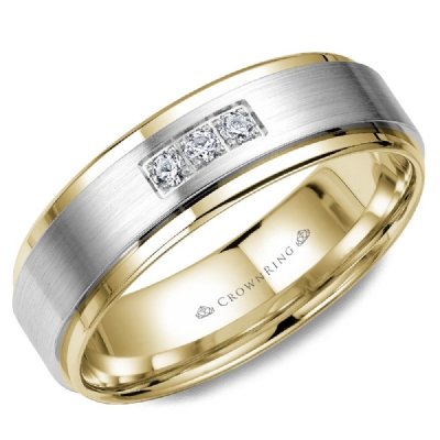 CrownRing WB-7973 CrownRing Men's Band Birmingham Jewelry