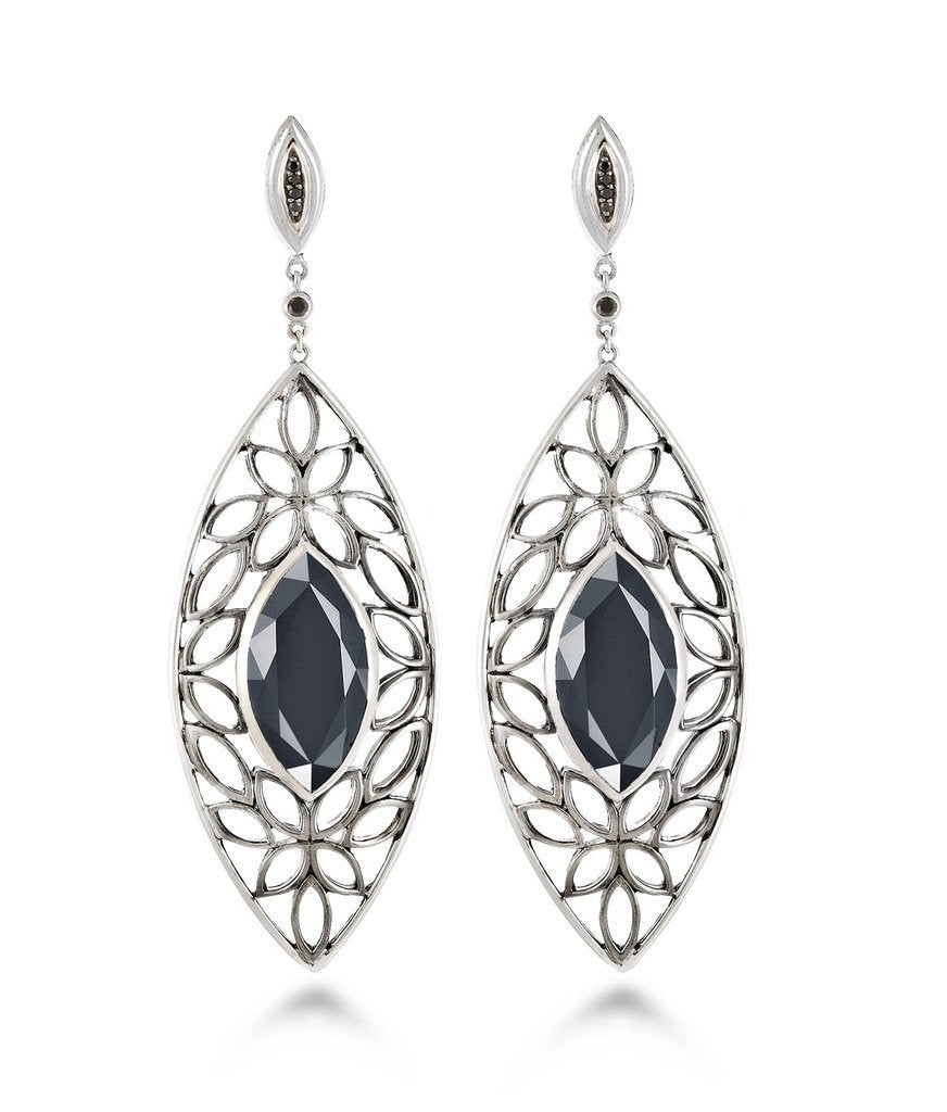 Hera - HSE24SHMTBSP-MF Designs by HERA Silver Earrings Birmingham Jewelry