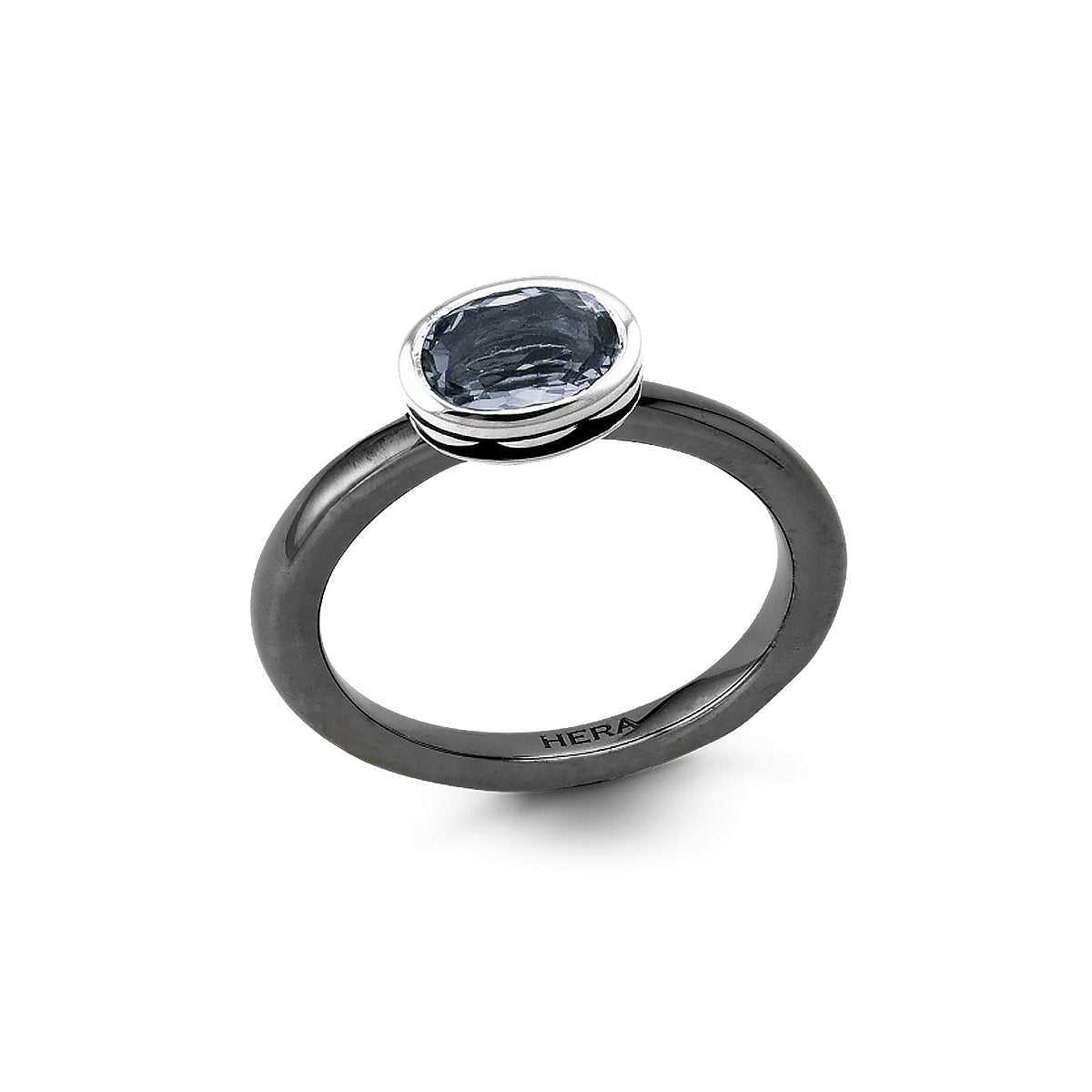 Hera - HSR104SBLR-BR Designs by HERA Silver Ring Birmingham Jewelry
