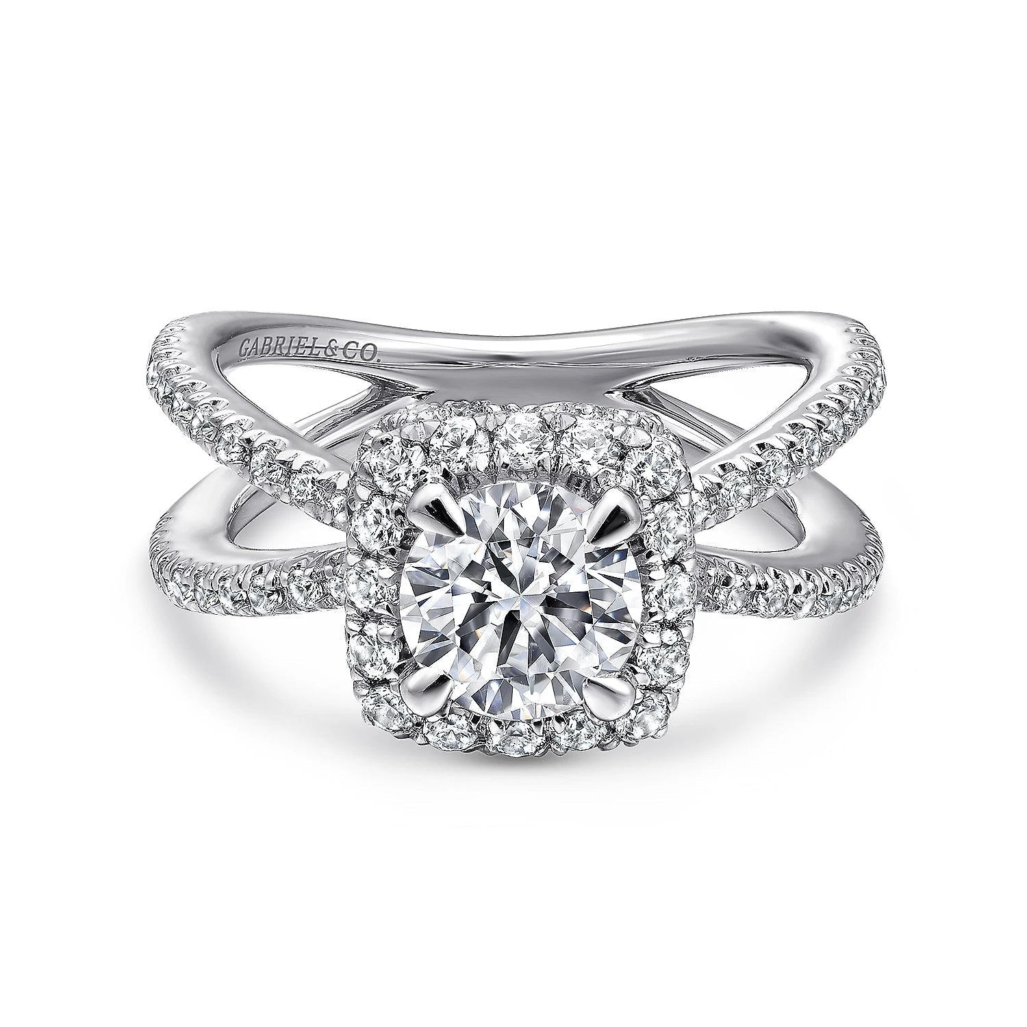 Gabriel & Co. -  ER12587R4W44JJ Gabriel & Co. Engagement Ring Birmingham Jewelry