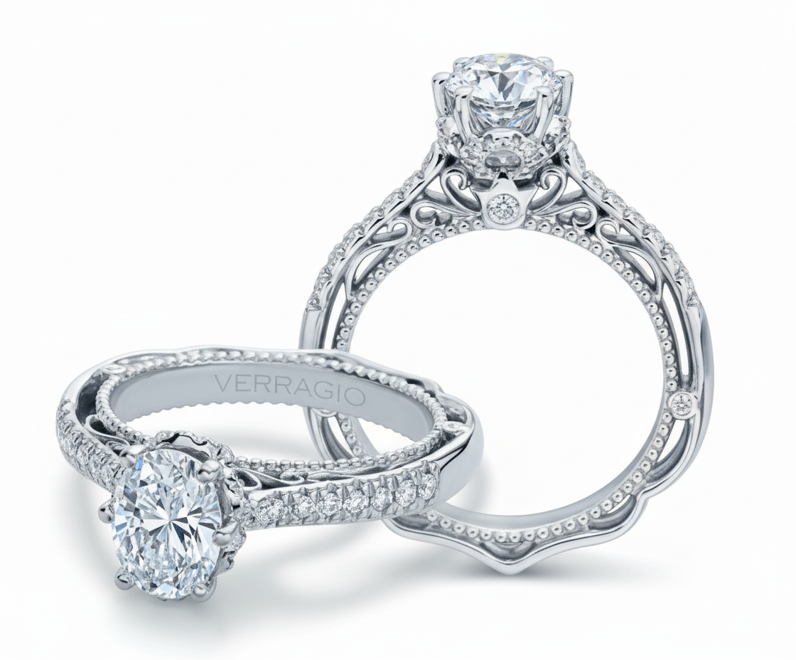 VENETIAN-5077OV VERRAGIO Engagement Ring Birmingham Jewelry Verragio Jewelry | Diamond Engagement Ring VENETIAN-5077OV