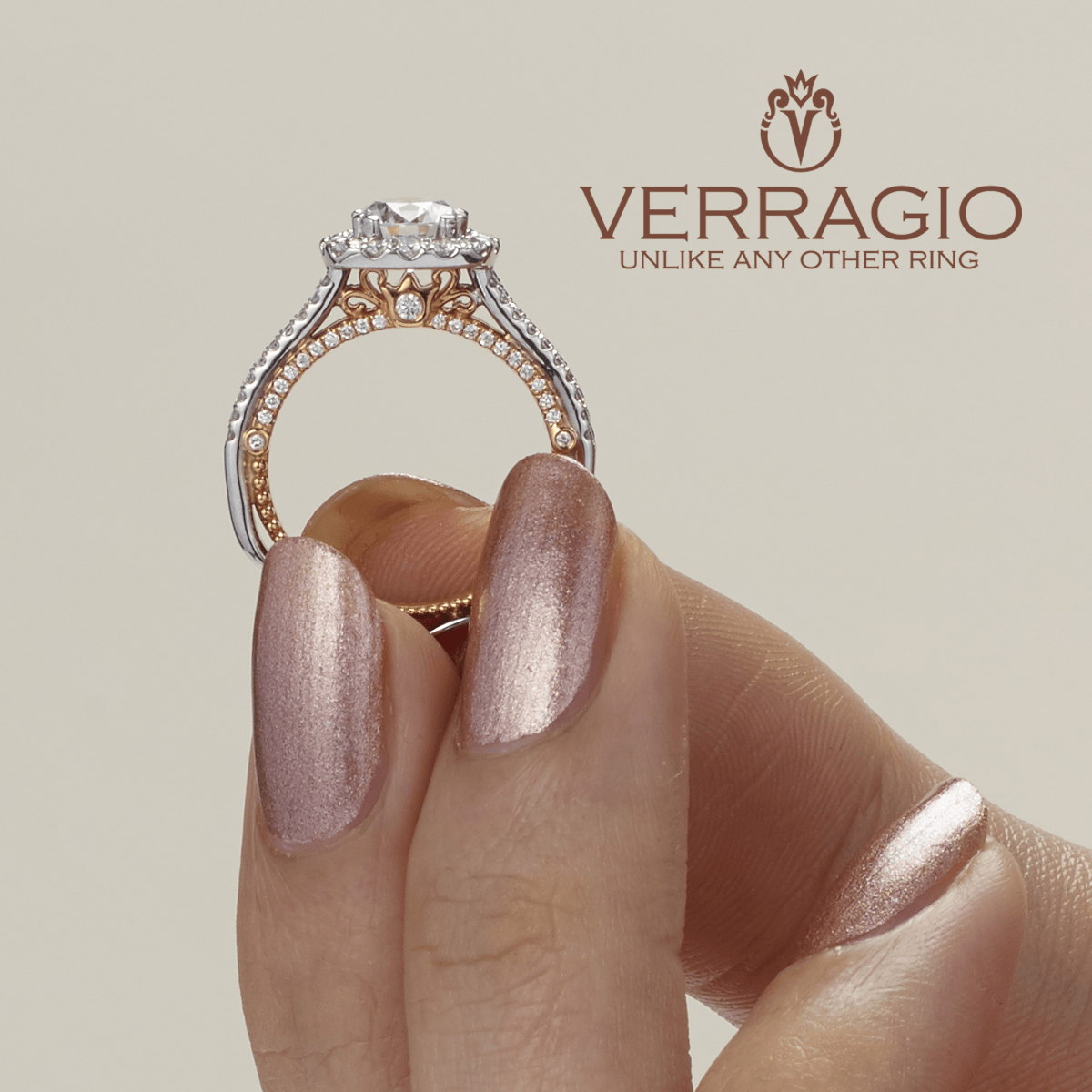 VENETIAN-5067CU-2WR VERRAGIO Engagement Ring Birmingham Jewelry Verragio Jewelry | Diamond Engagement Ring VENETIAN-5067CU-2WR