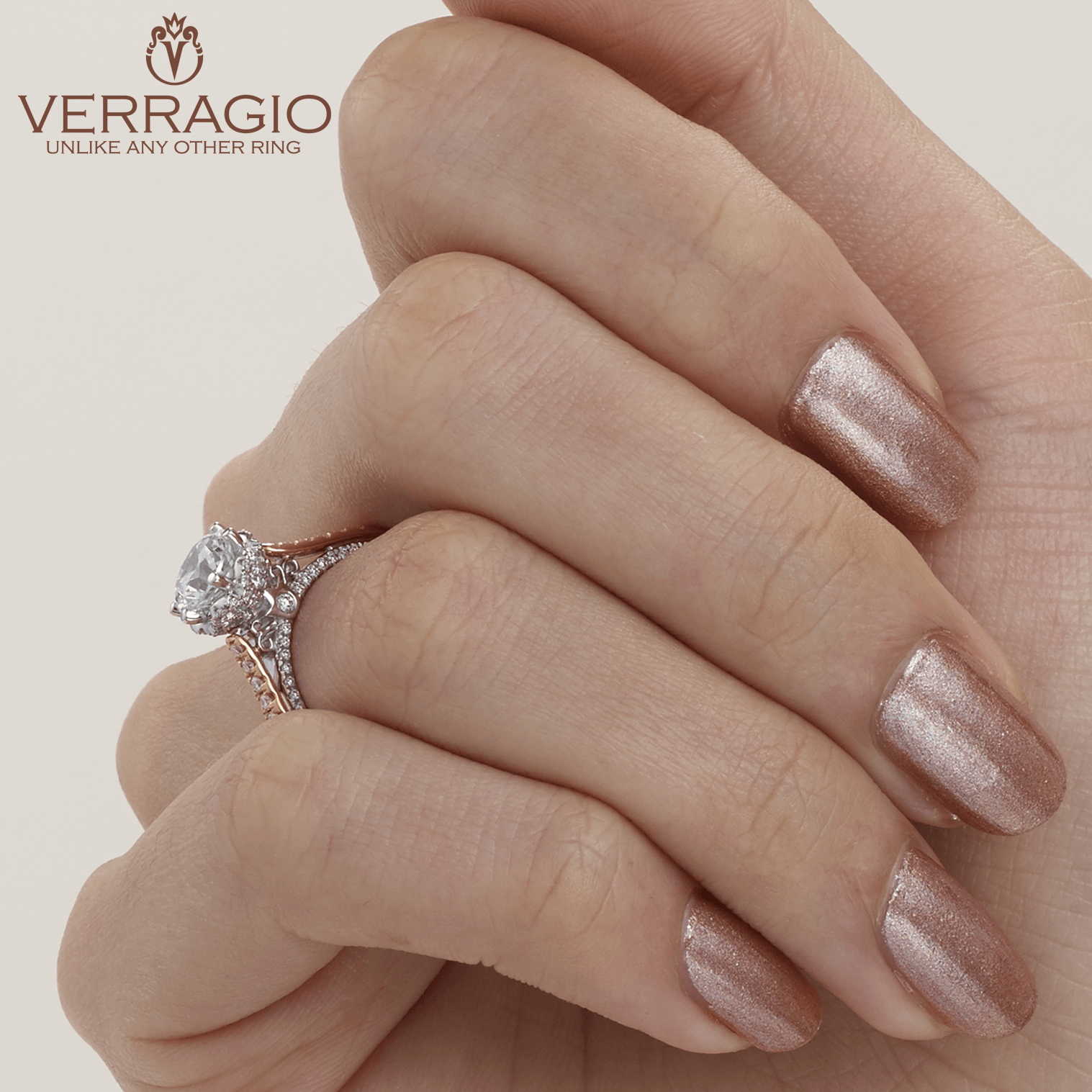 VENETIAN-5070D-2RW VERRAGIO Engagement Ring Birmingham Jewelry Verragio Jewelry | Diamond Engagement Ring VENETIAN-5070D-2RW