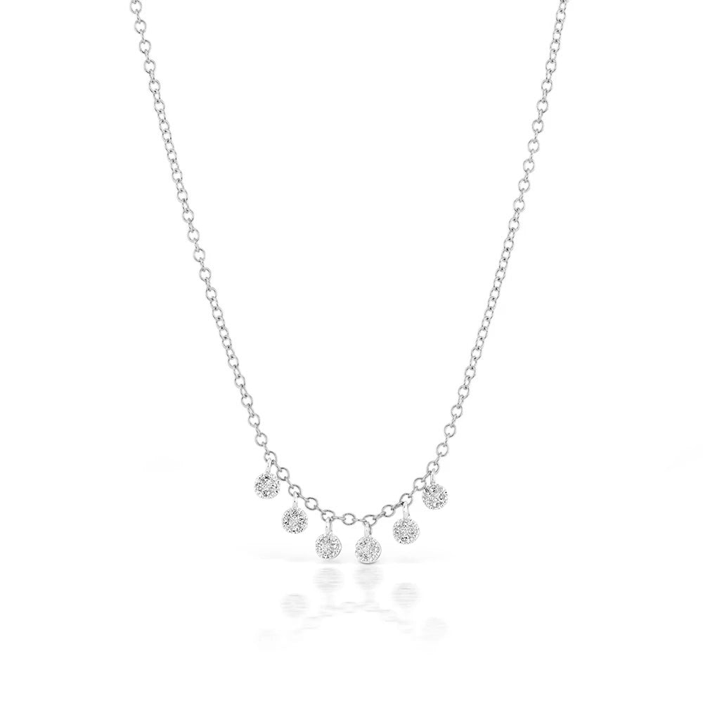 Pave Charm Necklace - BJN11081 Meira T Necklace Birmingham Jewelry